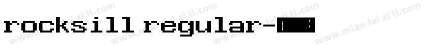 rocksill regular字体转换